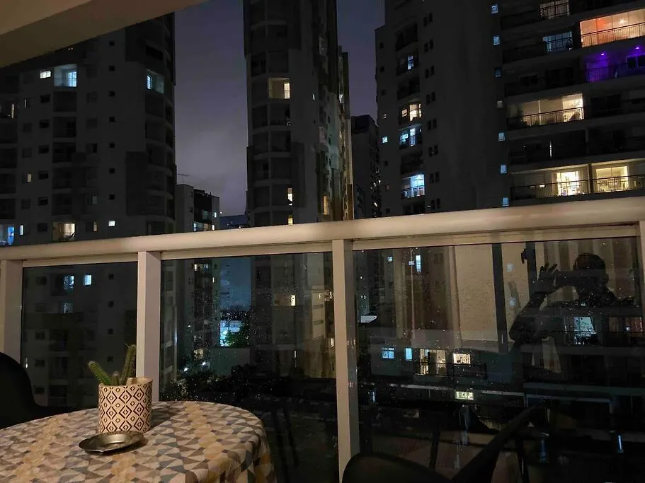 Au48 Encantador Apart Com Varanda E Vista Urbana Sao Paulo 0*,