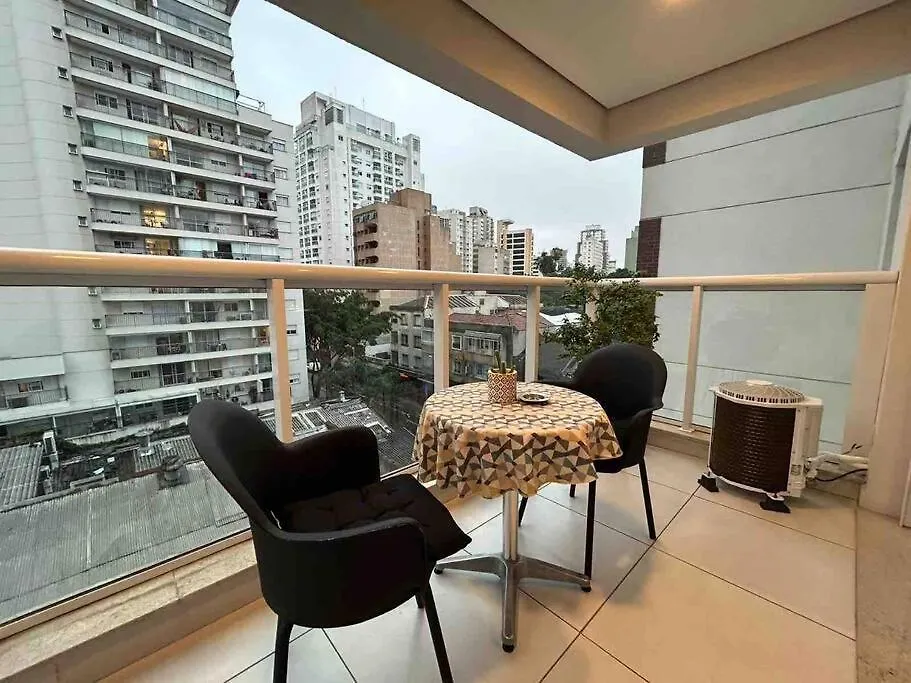 Au48 Encantador Apart Com Varanda E Vista Urbana Sao Paulo Brazil