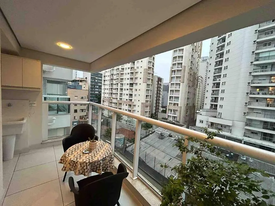Au48 Encantador Apart Com Varanda E Vista Urbana Sao Paulo 0*,